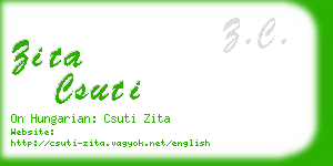 zita csuti business card